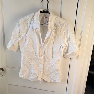 The Limited Women's White Button-Down Shirt